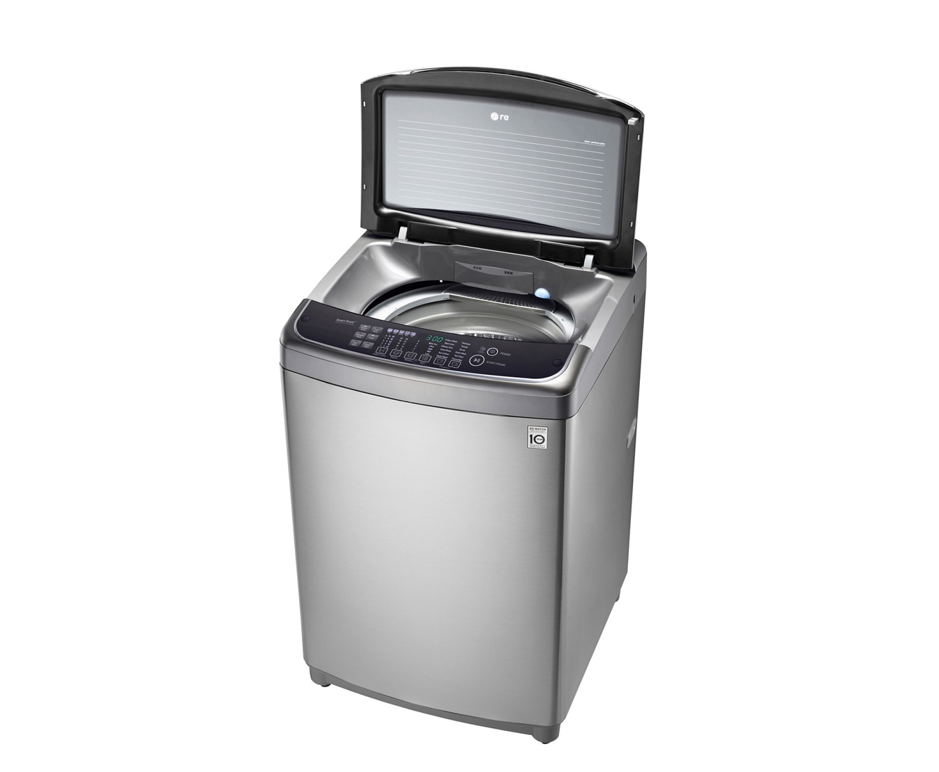 LG 15kg TurboShot, Smart Diagnosis, Full Stainless Tub, Jet Spray, Soft Closing Door & Door Lid Lock, Auto-lint Clean System, Embossing Drum, WF-S150S